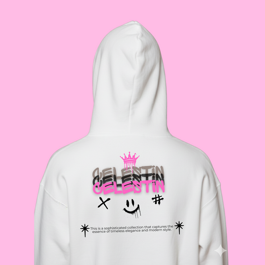 Hoodie/Saco “Celestin Crown” – Edición Exclusiva Rosa