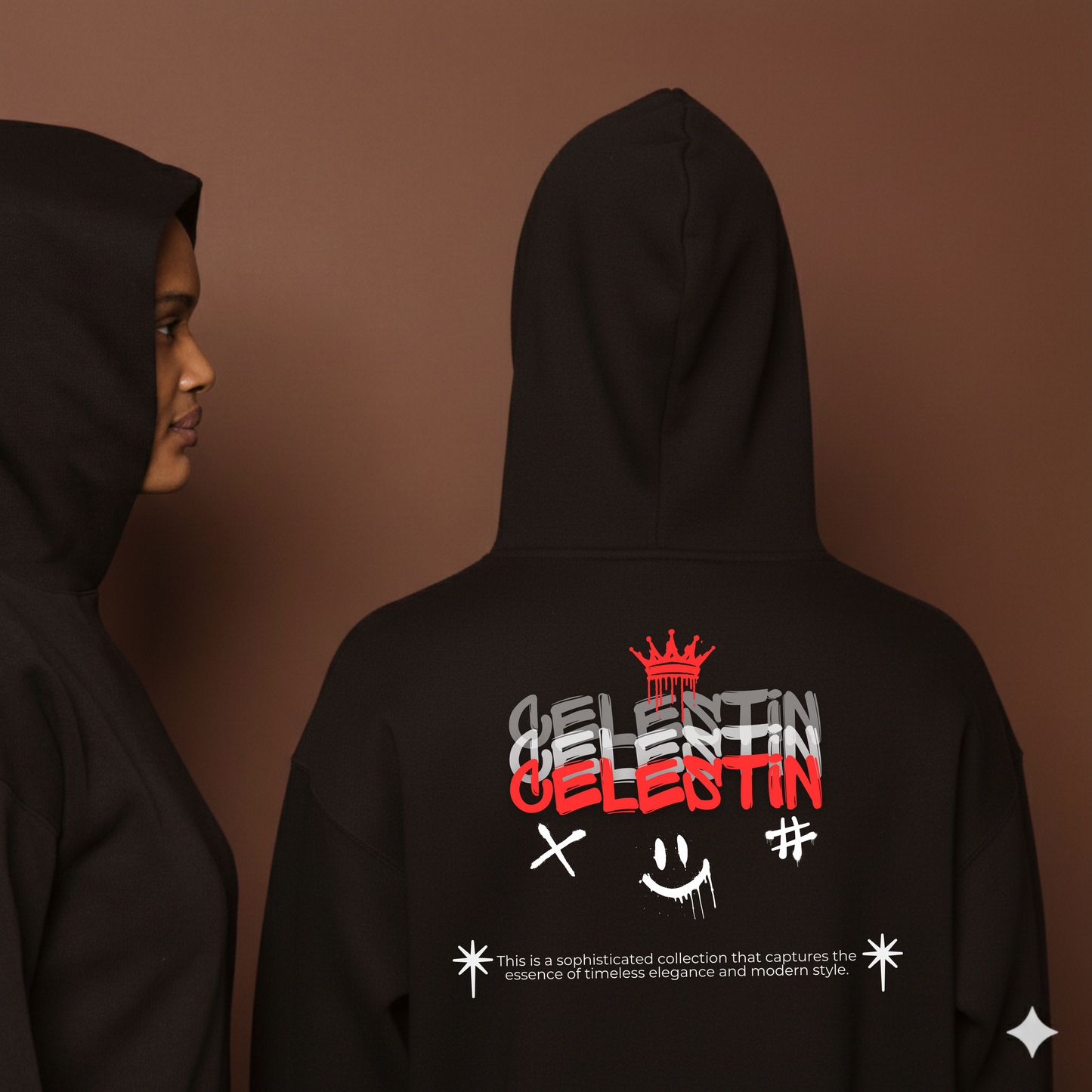 Hoodie/Saco “Celestin Crown” – Edición Exclusiva Roja